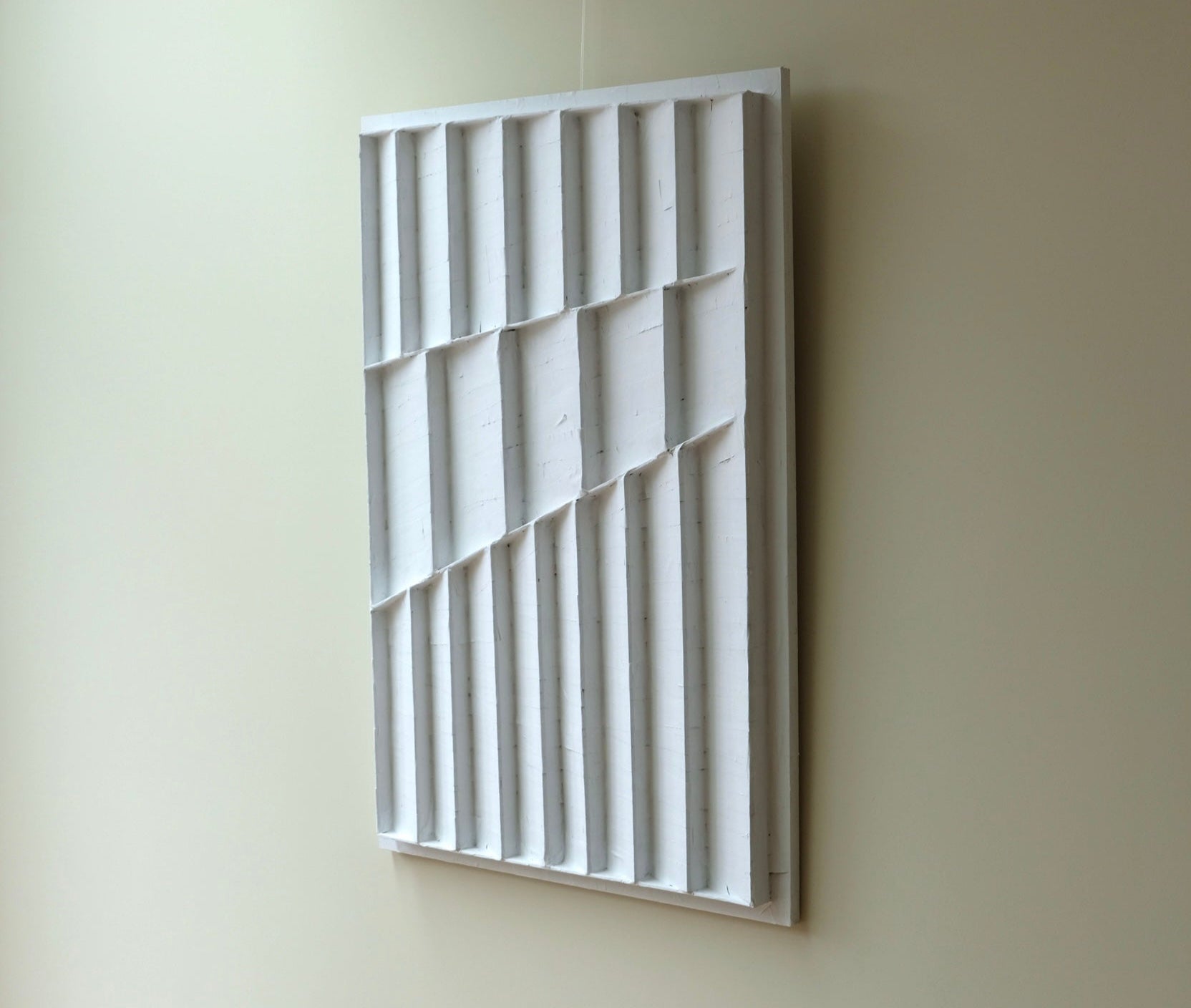 3D Kunst Reliëf op muur woonkamer