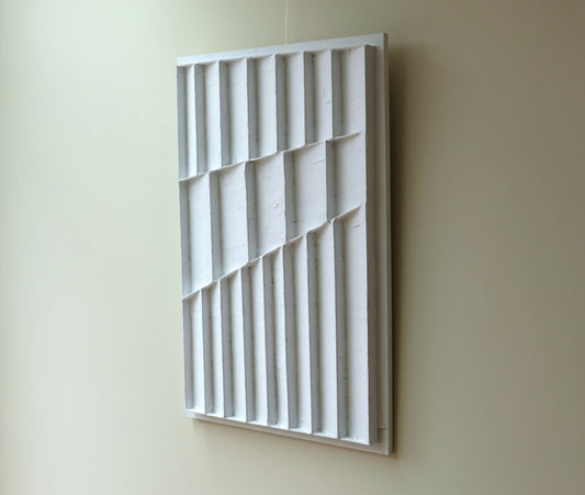 3D Kunst Reliëf op muur woonkamer